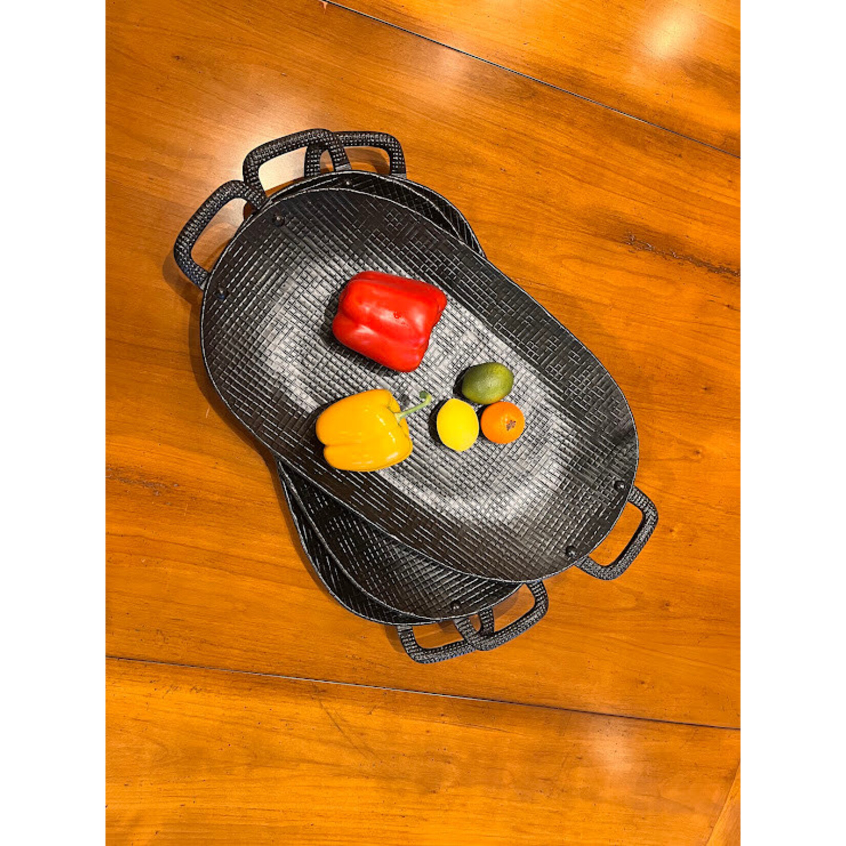 be Home Wallis Aluminum Tray With Handles