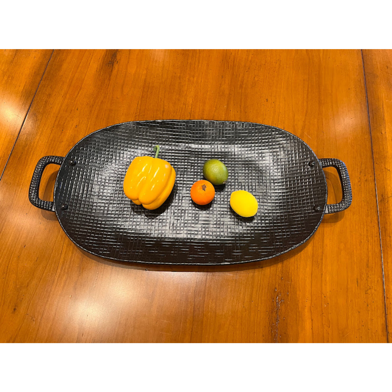 be Home Wallis Aluminum Tray With Handles