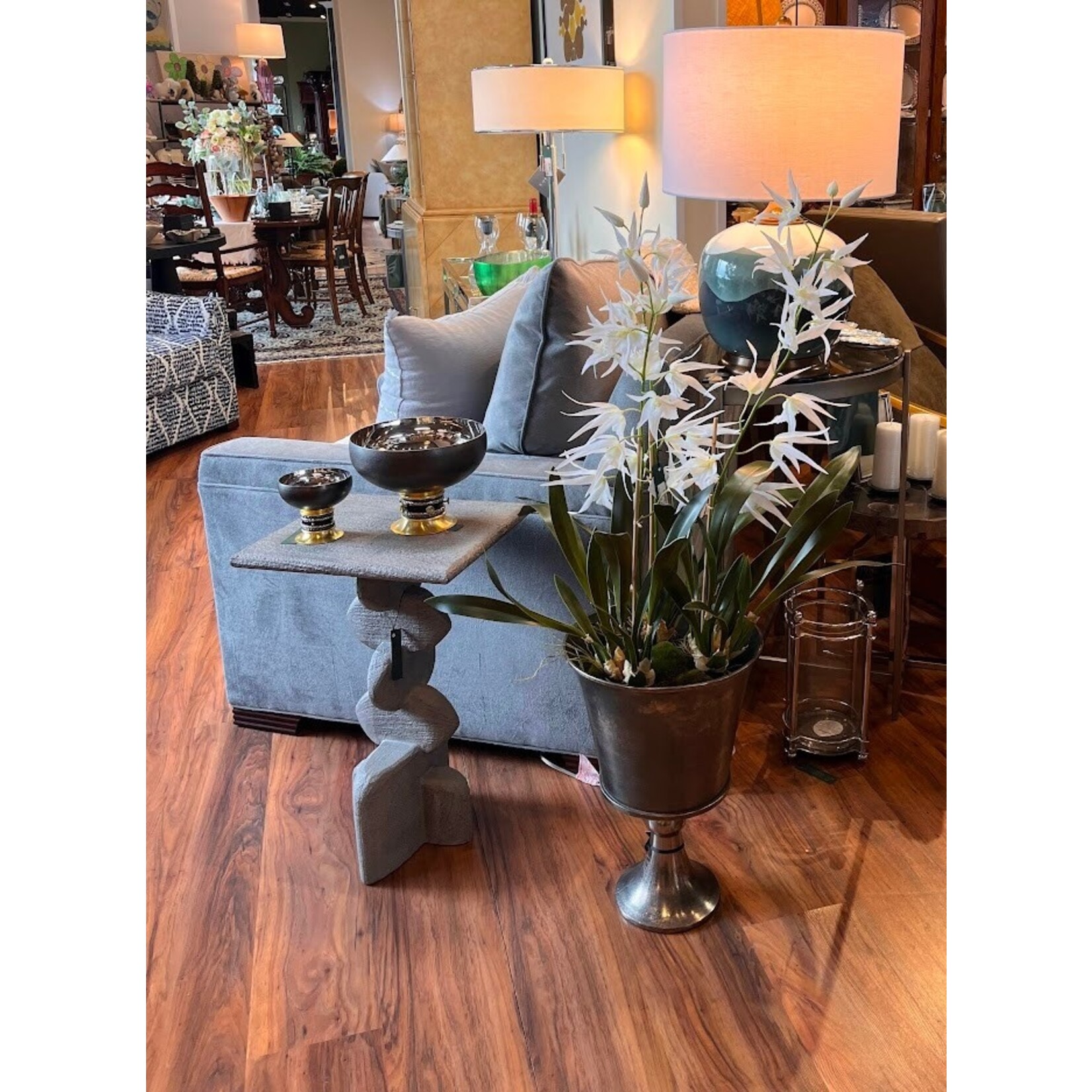 Made Goods Kordelle Accent Table Light Grey Wood