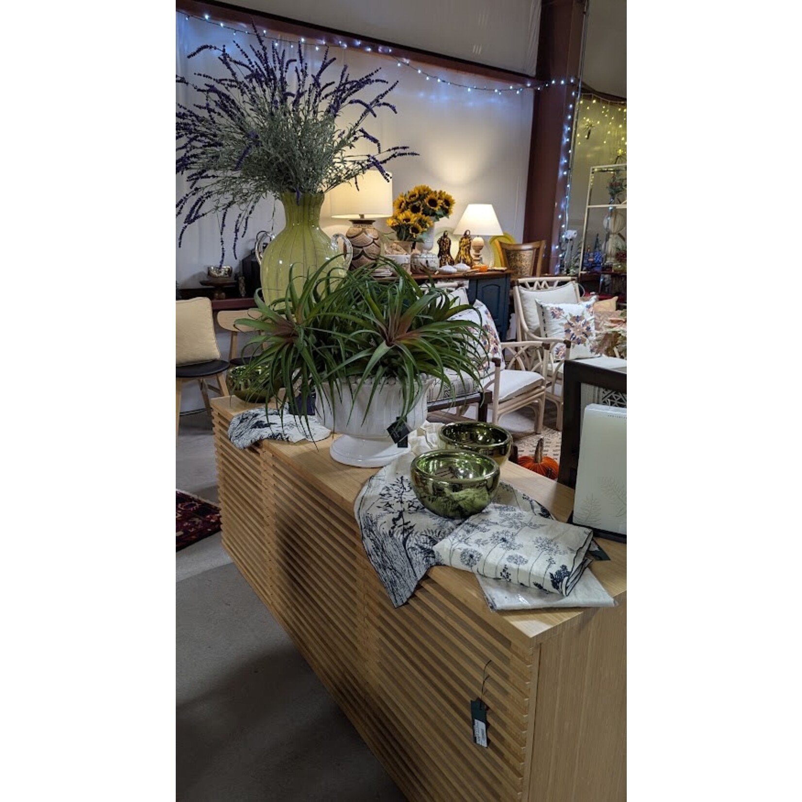 Winward Floral & Seasonal Decor Artificial Green Burgundy Spider Bromelia Plant Pick 17"