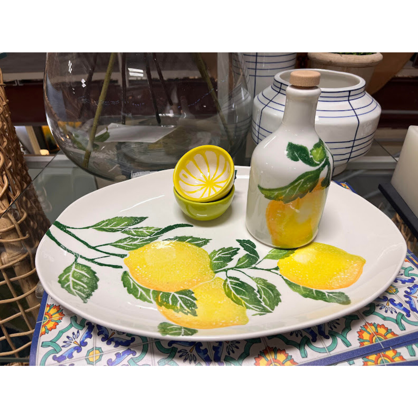 Vietri Limoni Olive Oil Bottle