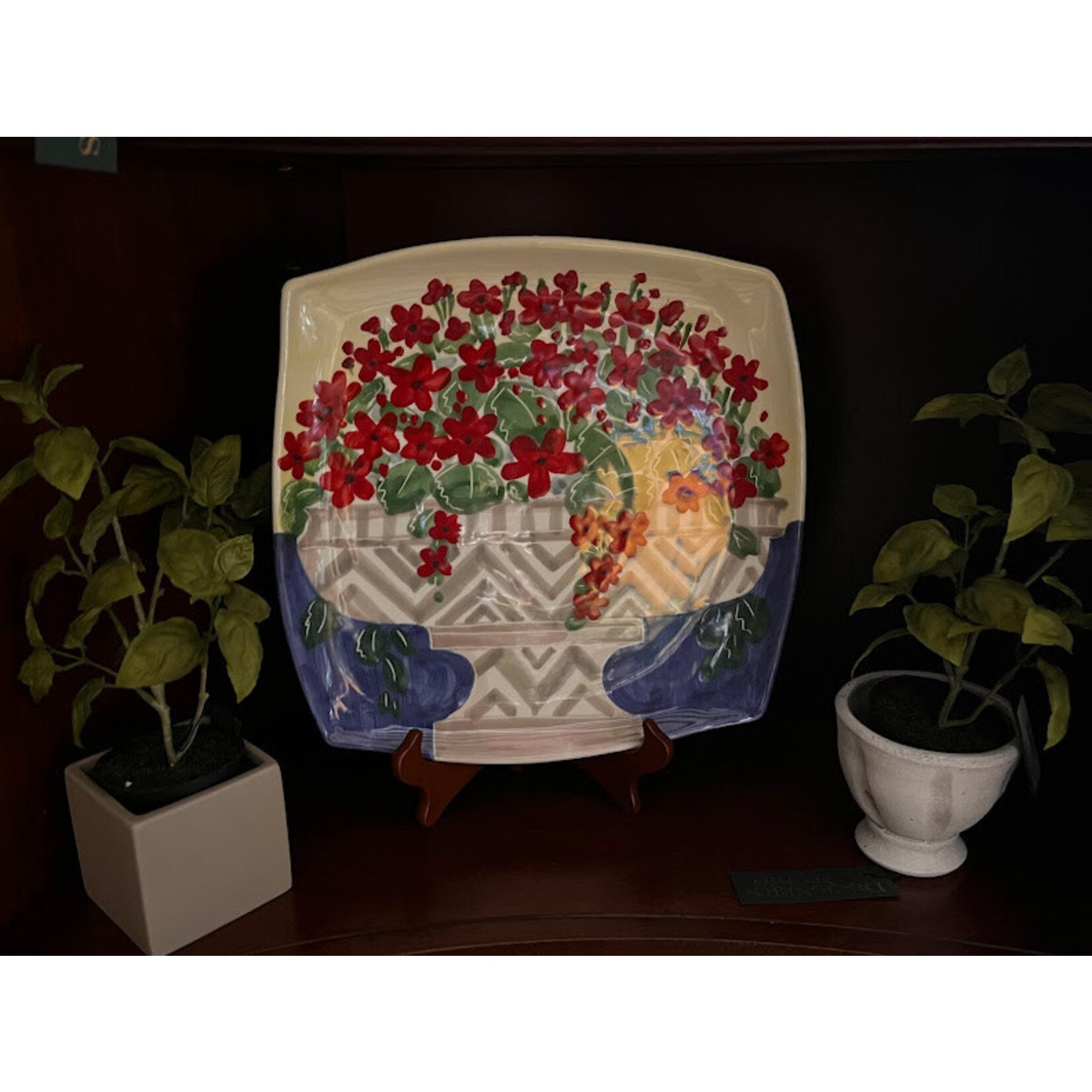 Vietri Petunias Wall Plate