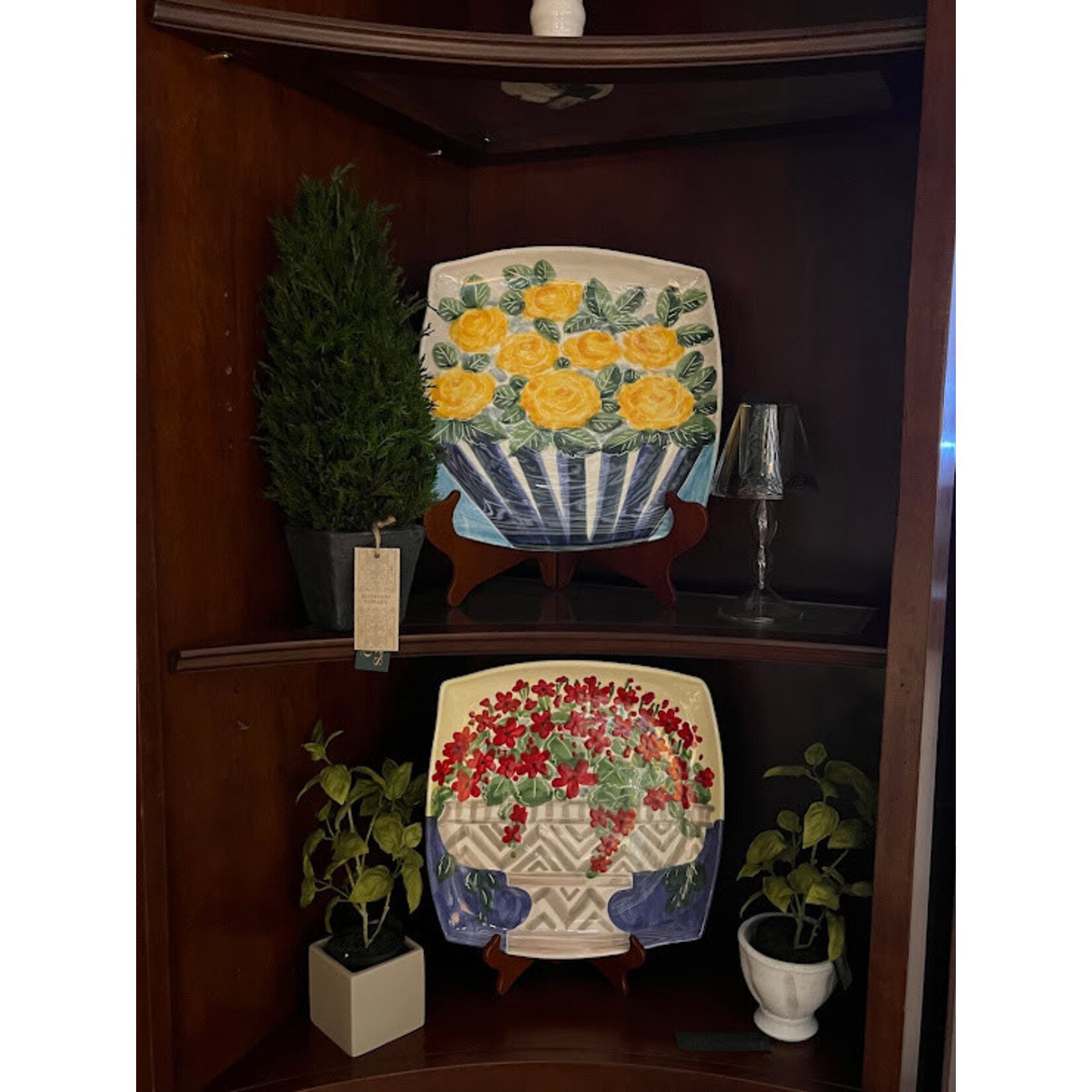 Vietri Petunias Wall Plate