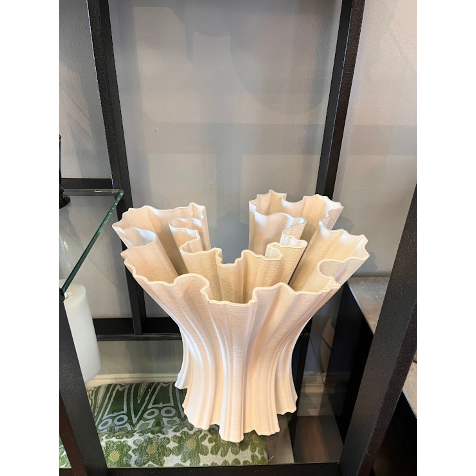 Currey & Company Godet White Vase