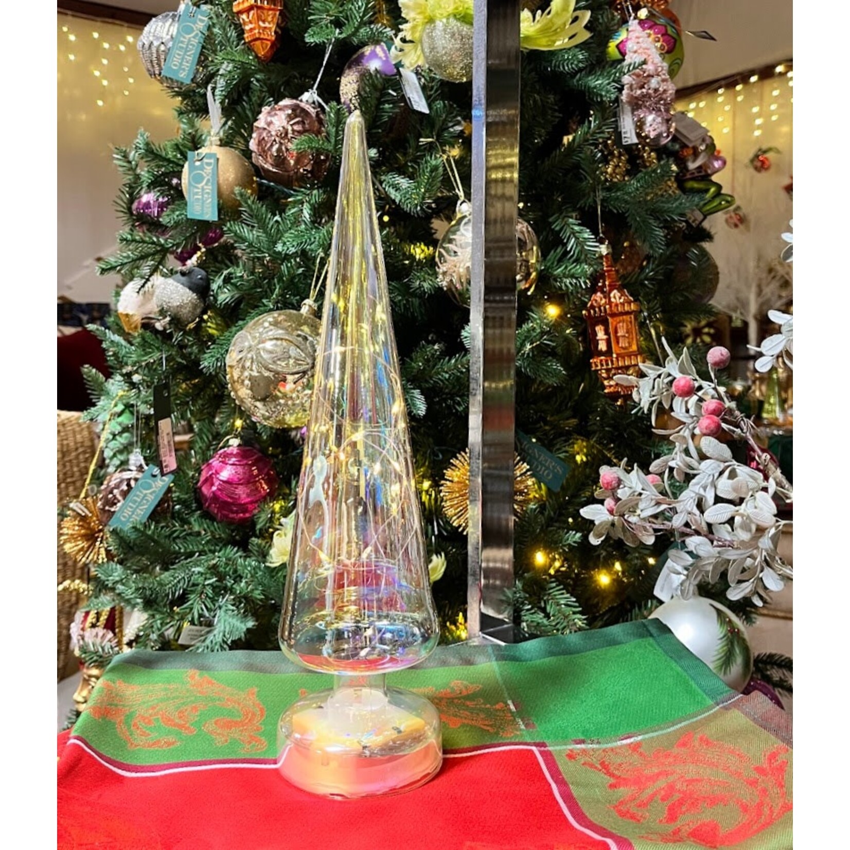 Zodax LED Luster Tree Silver Rainbow Large