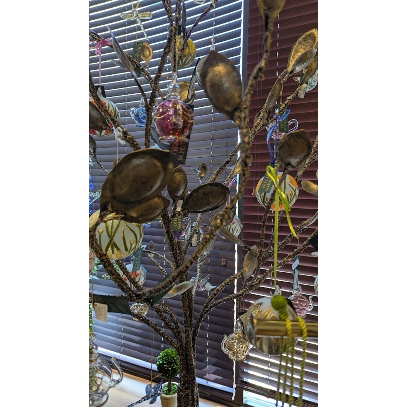 Unique Tradings Mouth Blown Glass Teapot Ornament