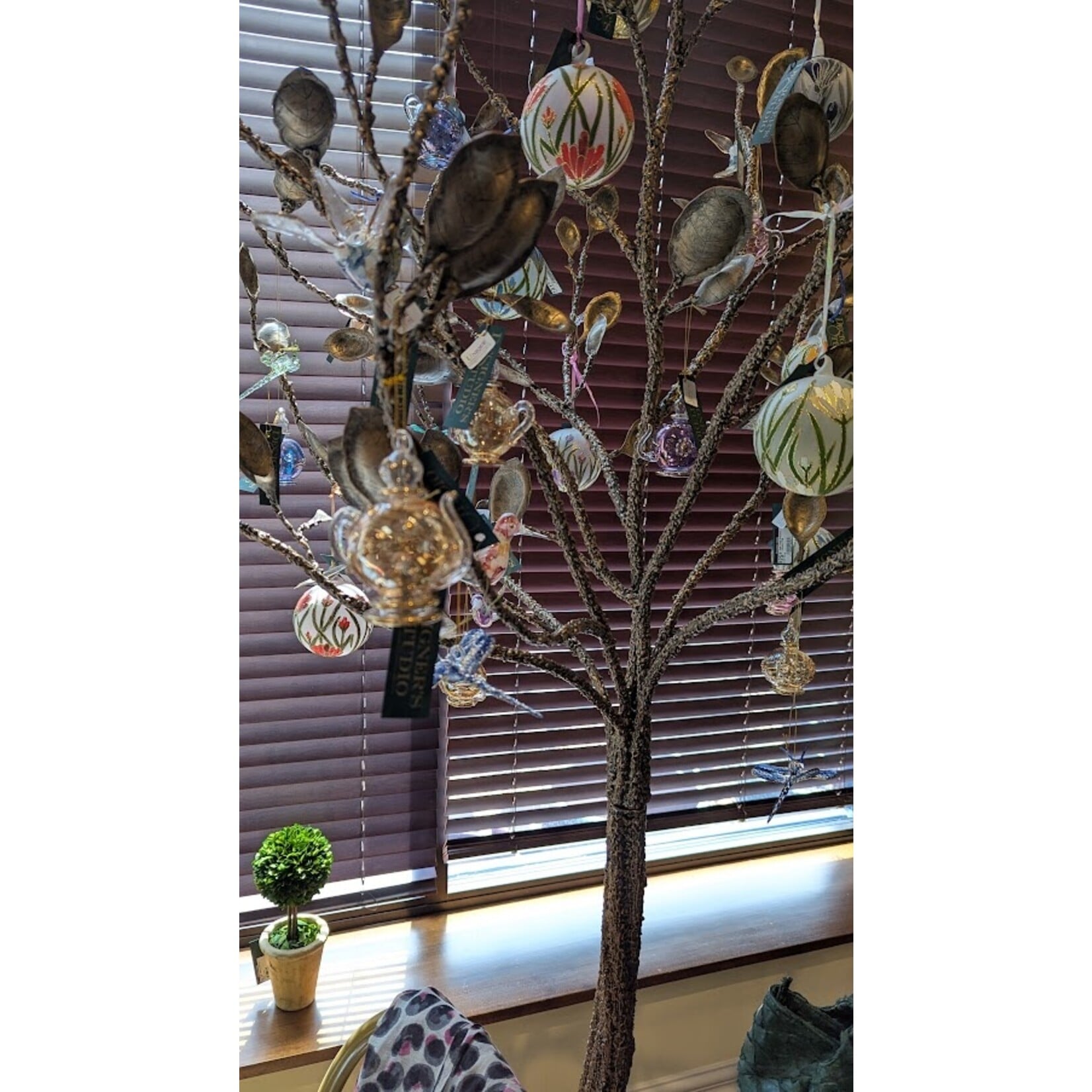 Unique Tradings Mouth Blown Glass Teapot Ornament