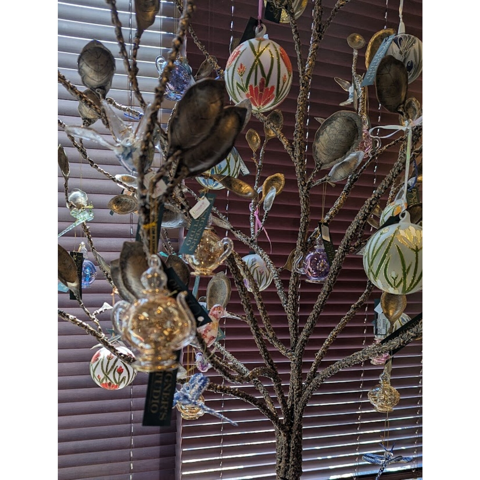 Unique Tradings Glass Dragonfly Ornament