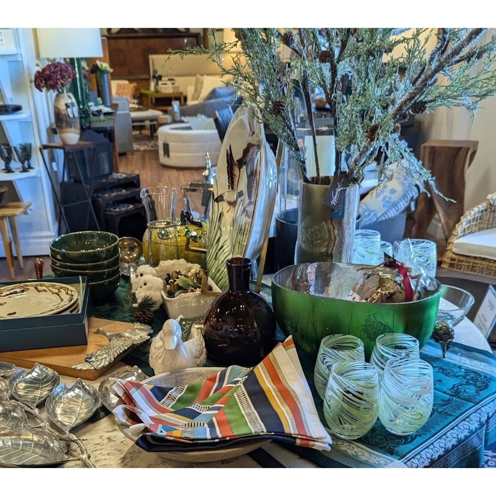 Juliska Basque Multicolored Stripe Napkin