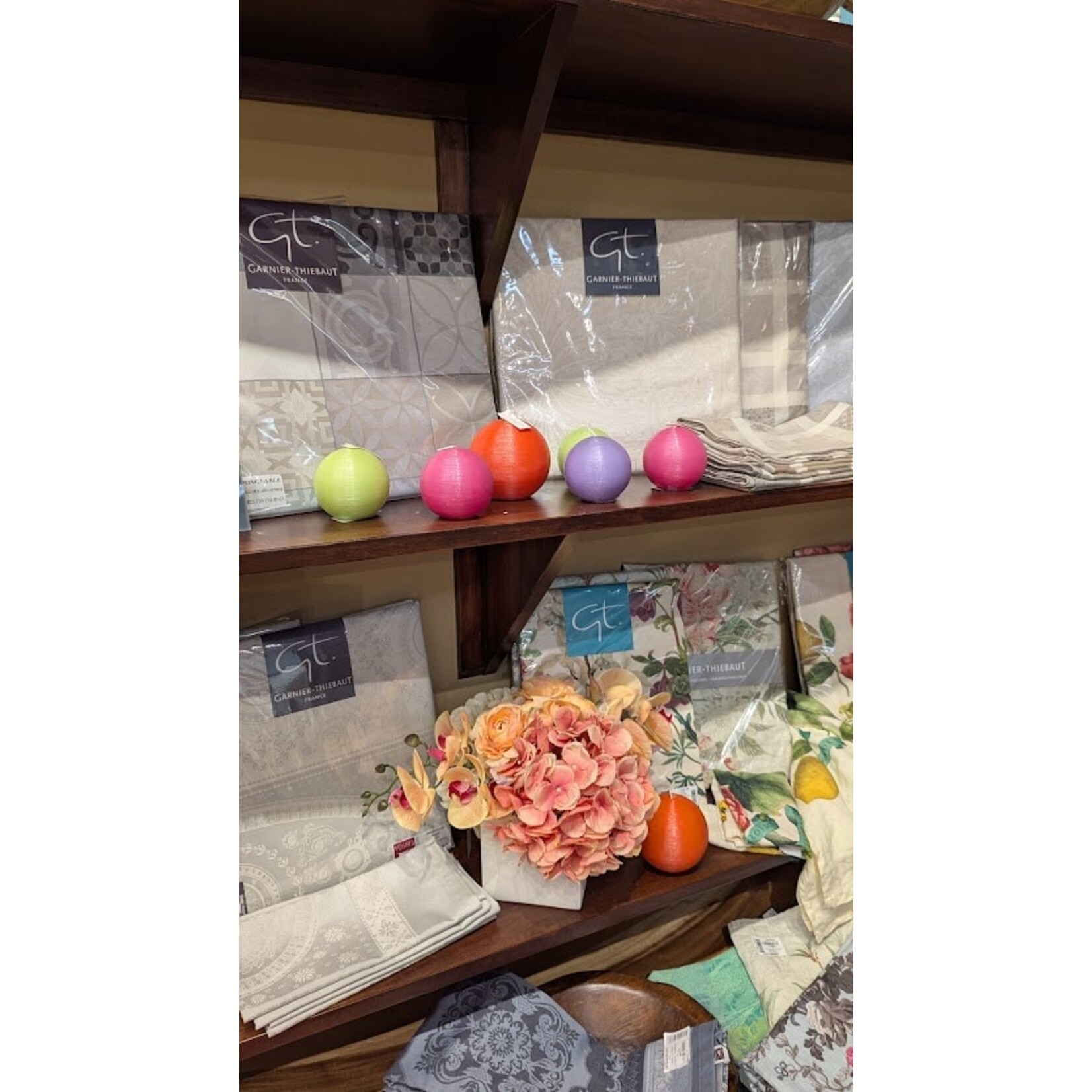 Point a la Ligne Sphere #2 Peony Candle