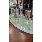Zodax Feuilles Gold Leaf Shot Glass Set of 6