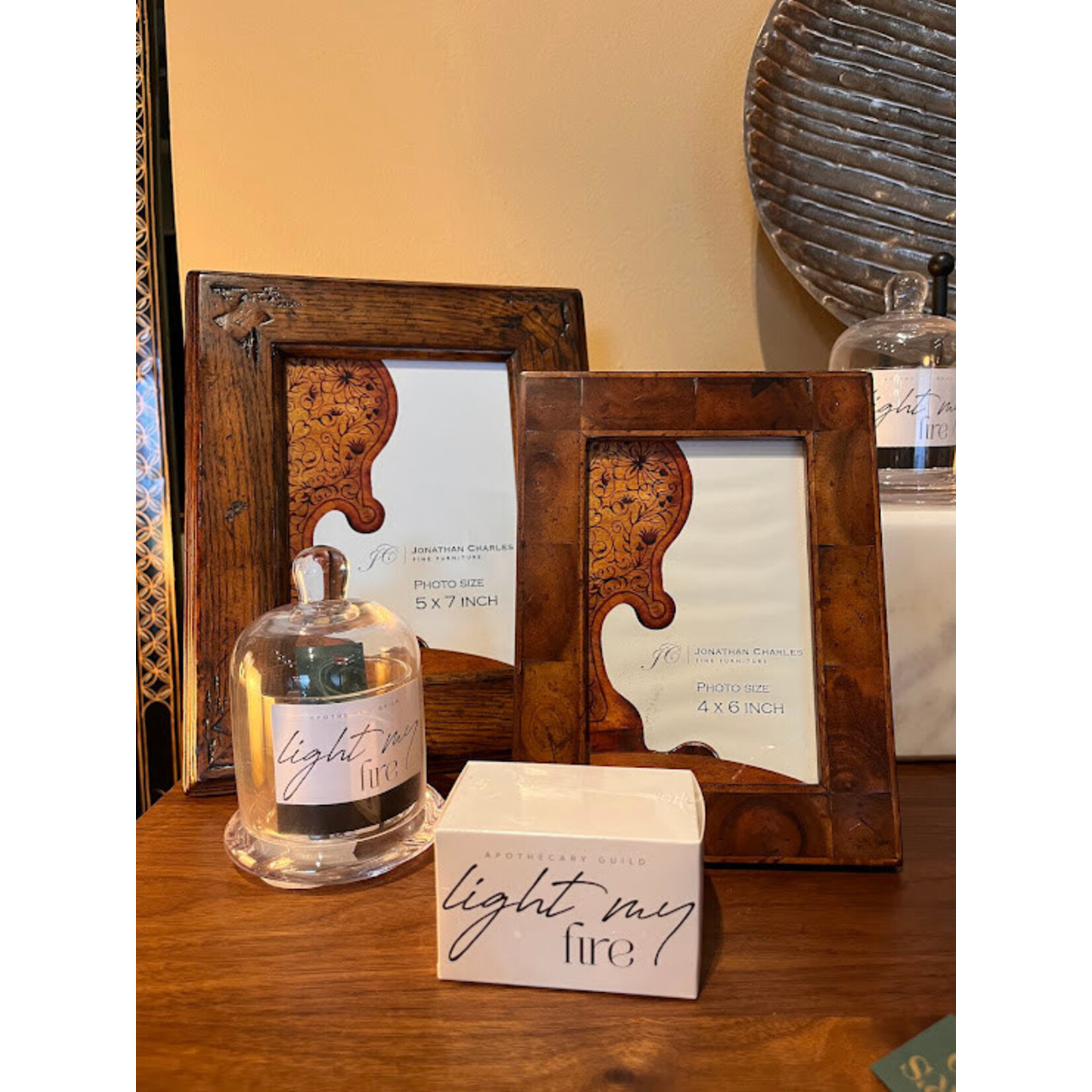 Jonathan Charles Oyster Veneered Picture Frame 4x6