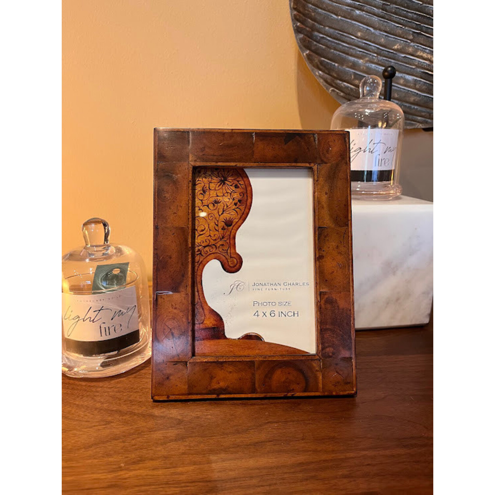 Jonathan Charles Oyster Veneered Picture Frame 4x6
