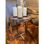 Blue Ocean Traders Petrified Wood Side Table Small