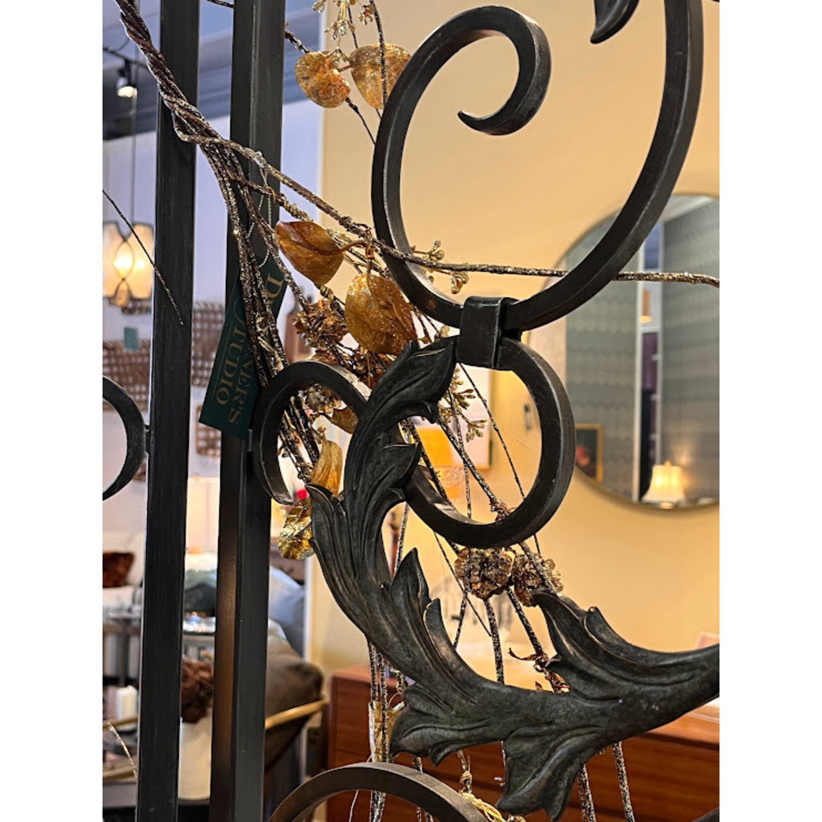 Winward Home Faux Holiday Twig & Pinecone Foliage Garland 55"