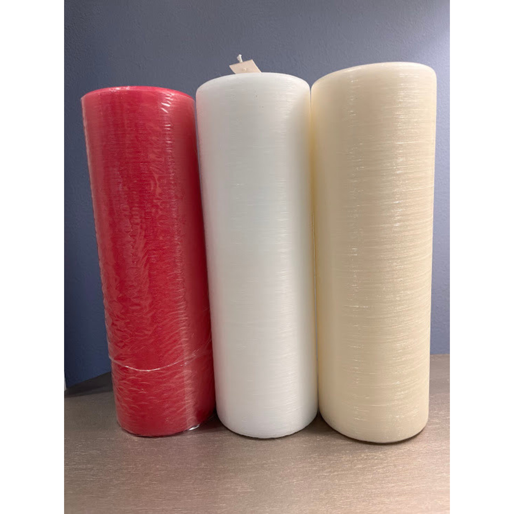 Point a la Ligne Very Large Pillar Peony Candle