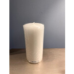 Point a la Ligne Large Pillar White Candle