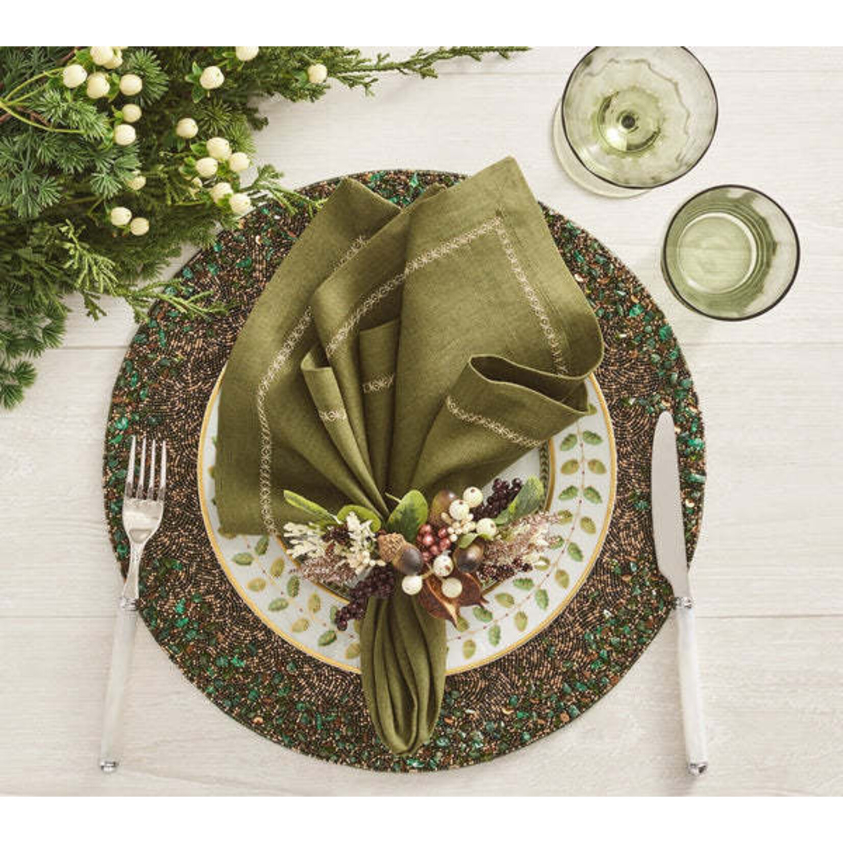 Kim Seybert Wildwood Napkin Ring in Multi