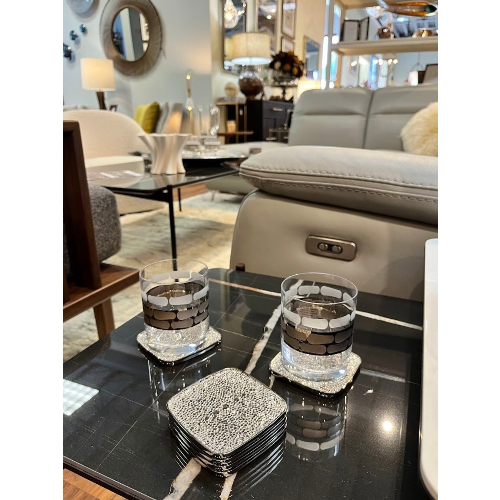 Michael Aram Shagreen Coaster Set of 6