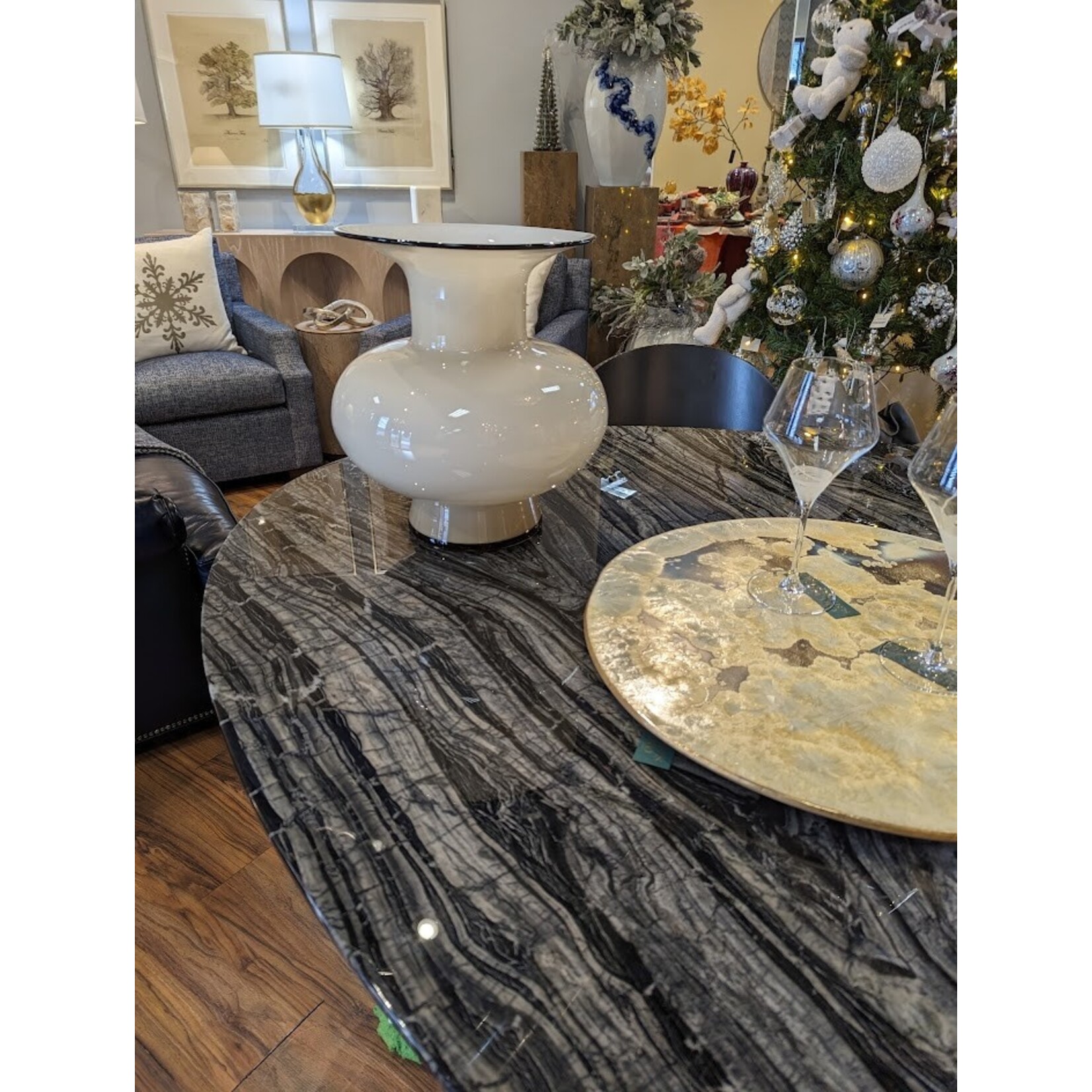 The John Richard Collection, LLC Large Gourd Cream  Brown Glass Vase