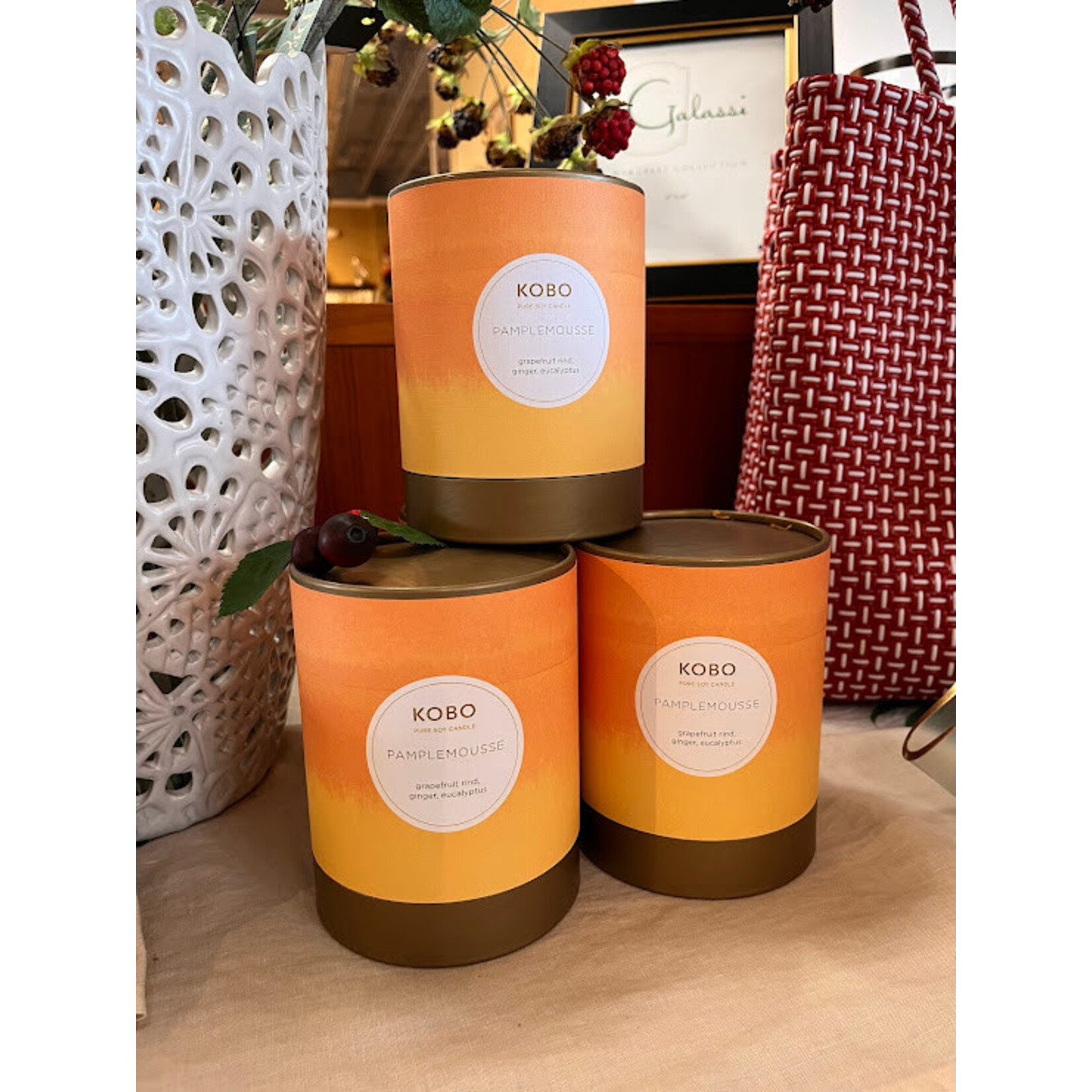 Kobo Pamplemousse Watercolor Candle