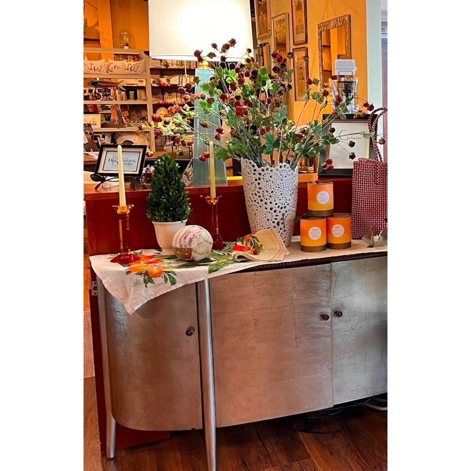 Napa Home and Garden Wild Raspberry Faux Stem 31"