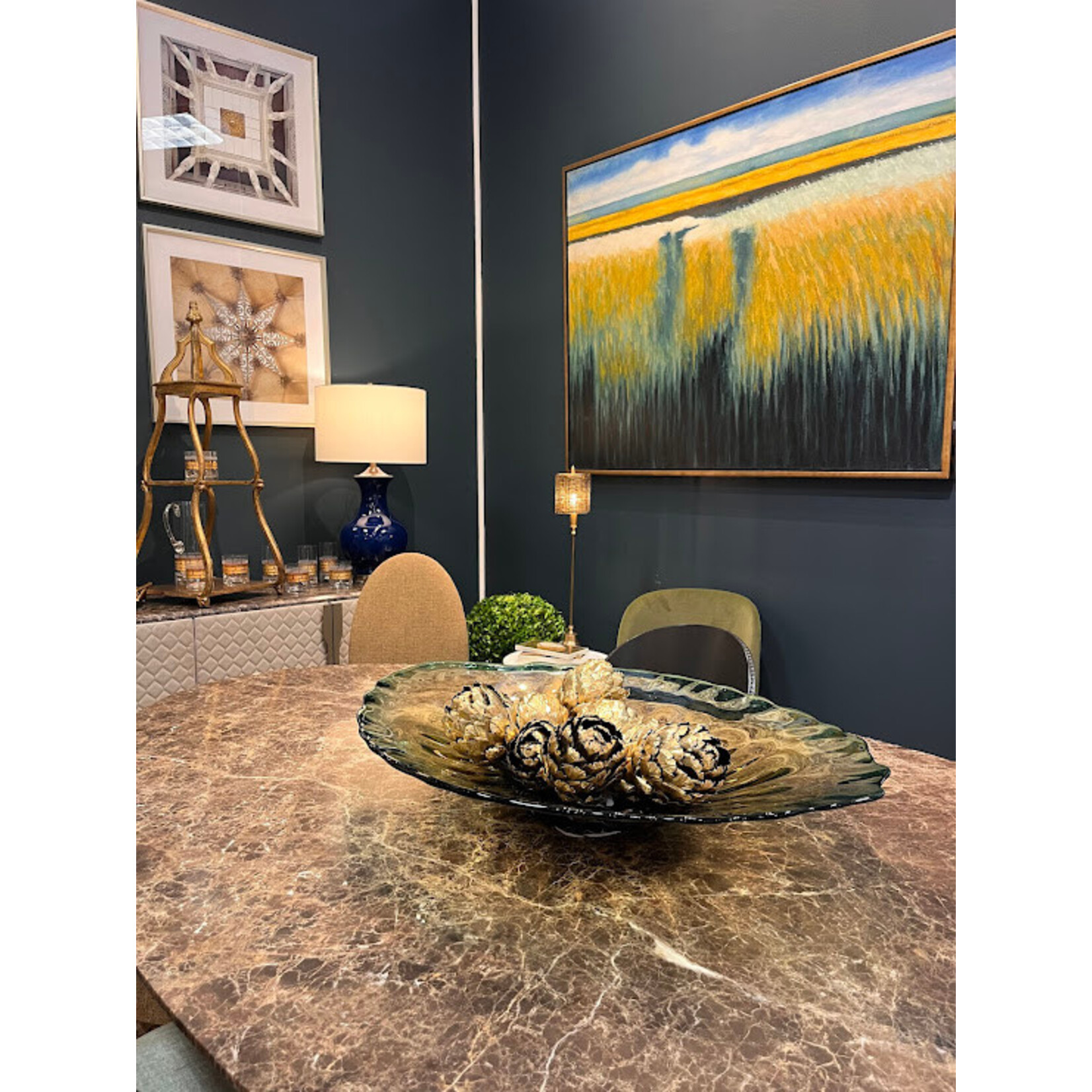 Winward Home Goldleaf Faux Artichoke 6.5"