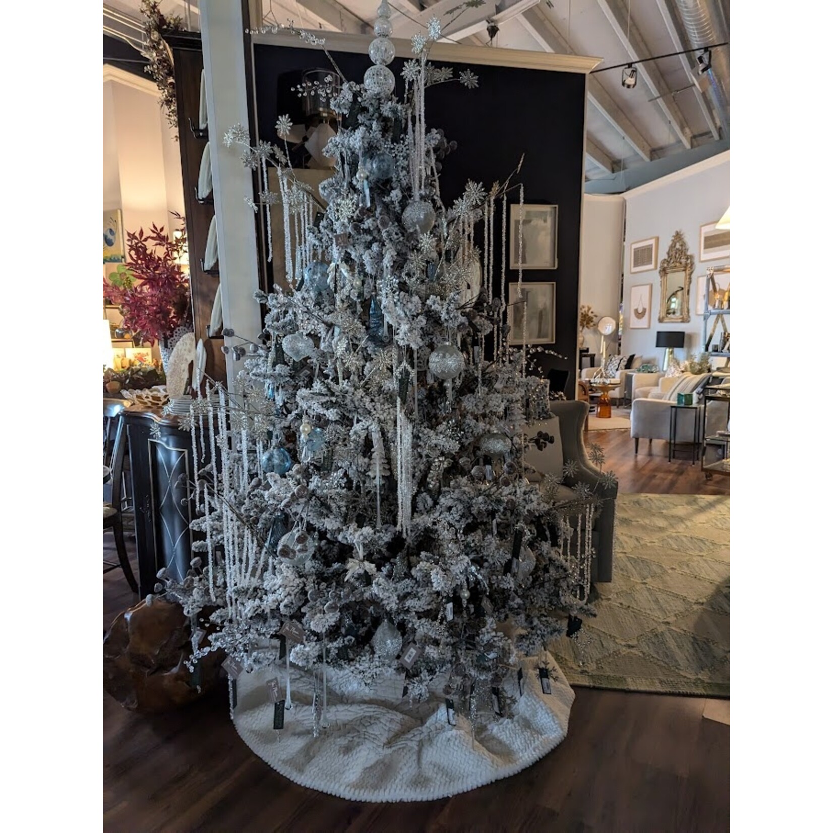 RAZ Imports Glittered Snowflake Spray 30"