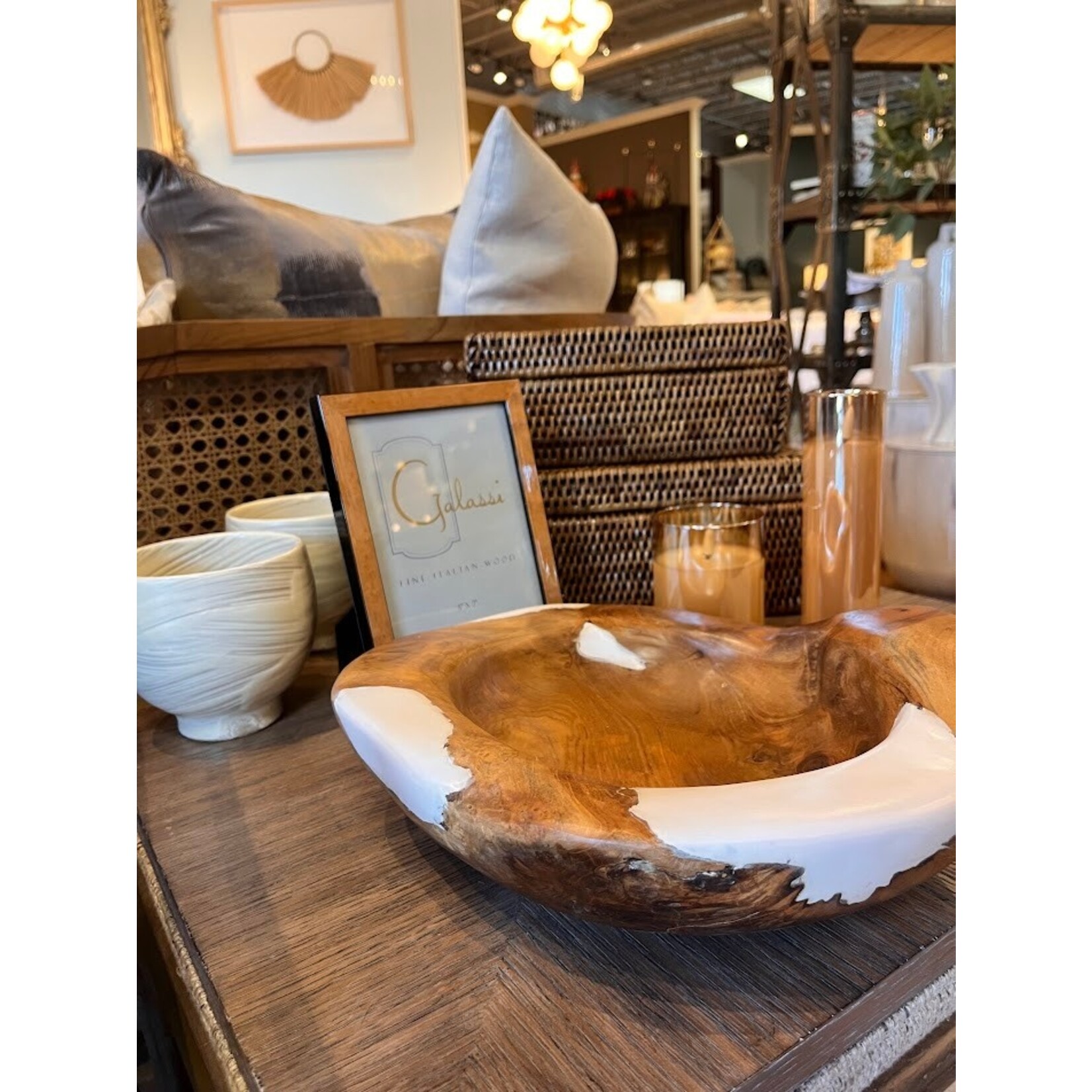 Zodax Lamala Natural Teakwood Bowl Small