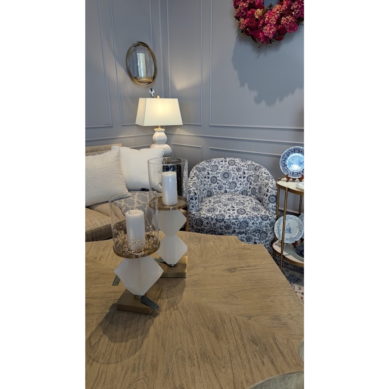 The John Richard Collection, LLC Single Alicia In Alabaster Candleholder