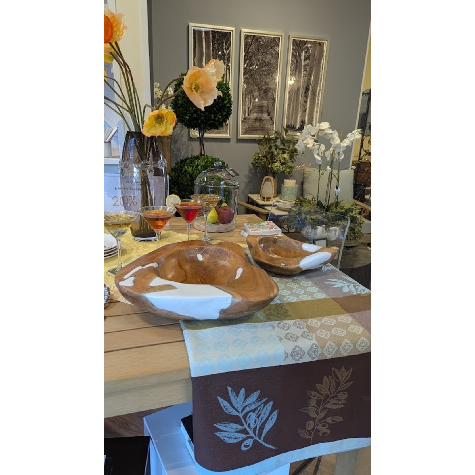 Napa Home and Garden Orange Faux Poppies 27" Bundle of 6