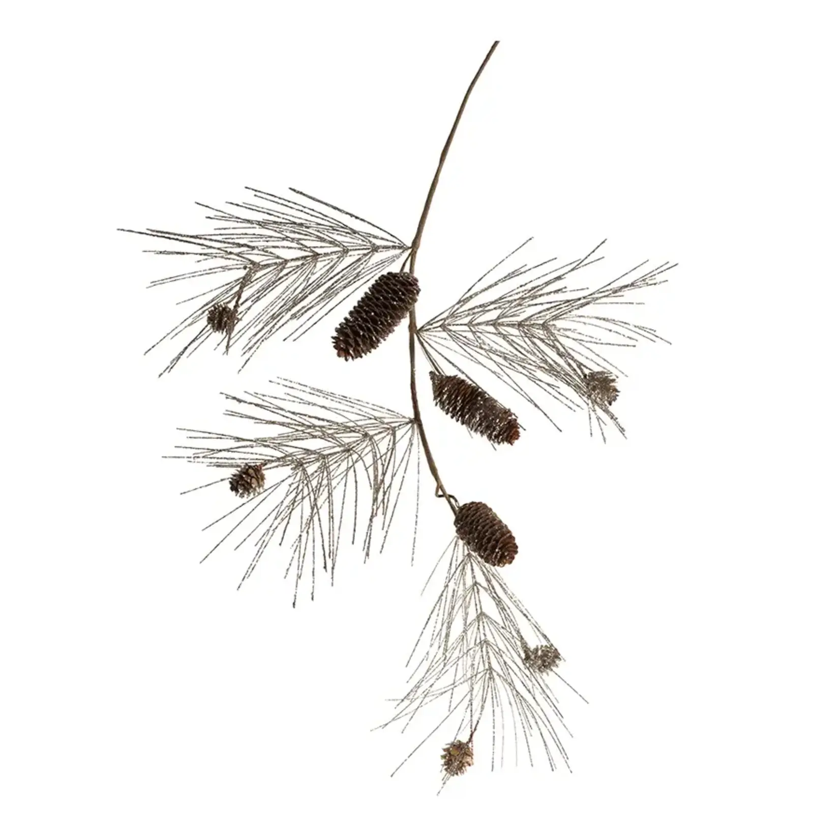 Zodax Champagne Spruce & Pinecone Pick