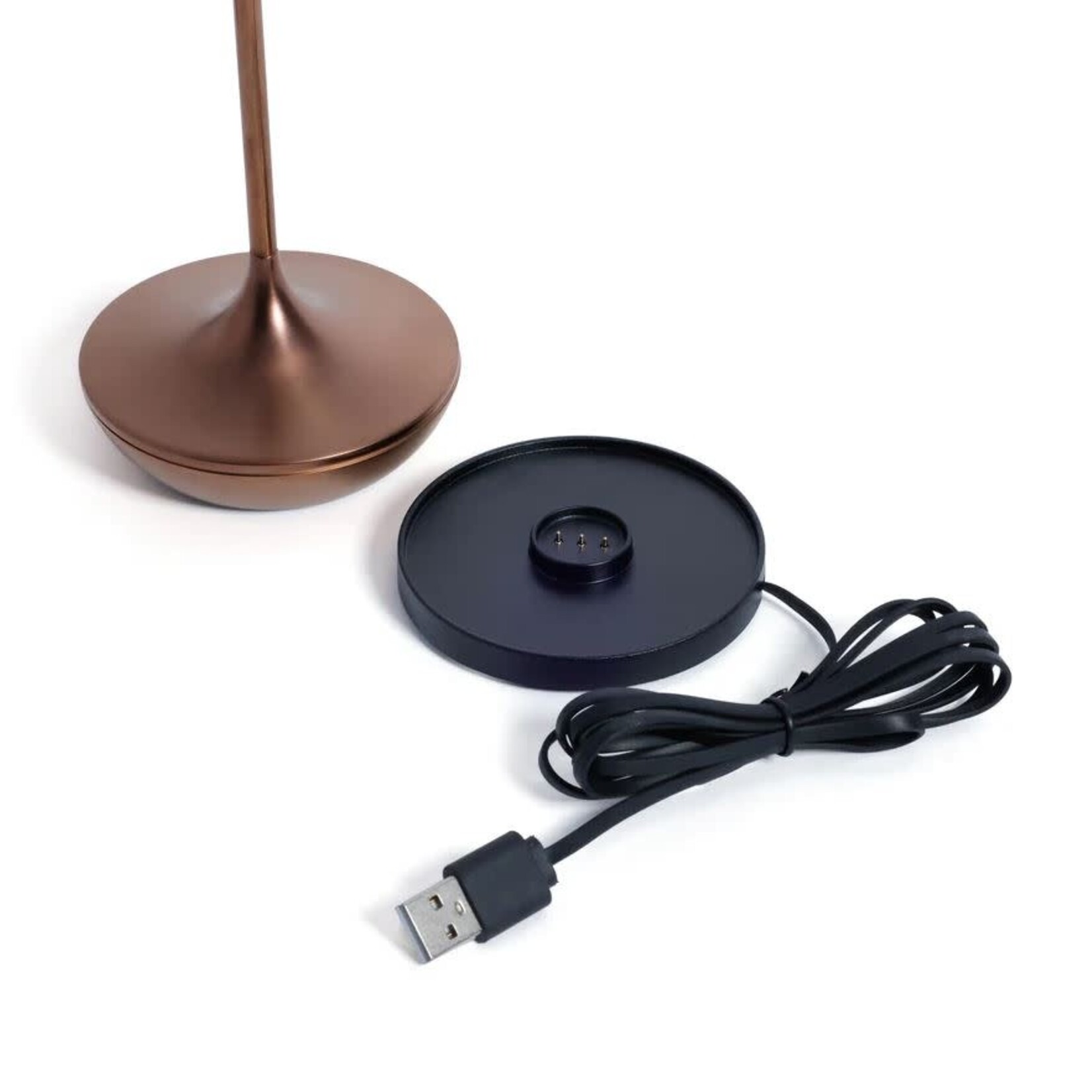 Zodax Sleek Rechargeable Table Light Brushed Bronze