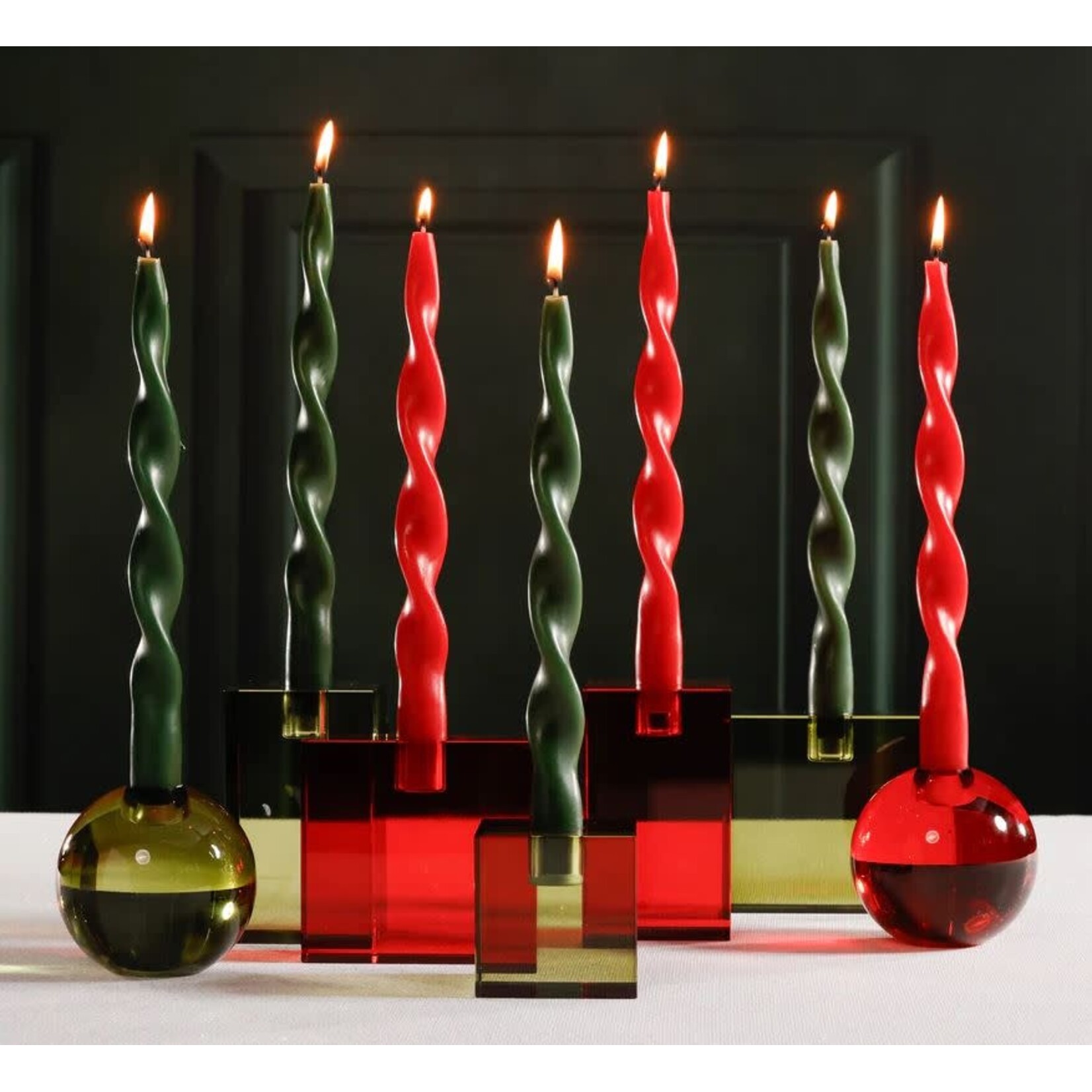 Zodax Crystal Glass Taper Holder