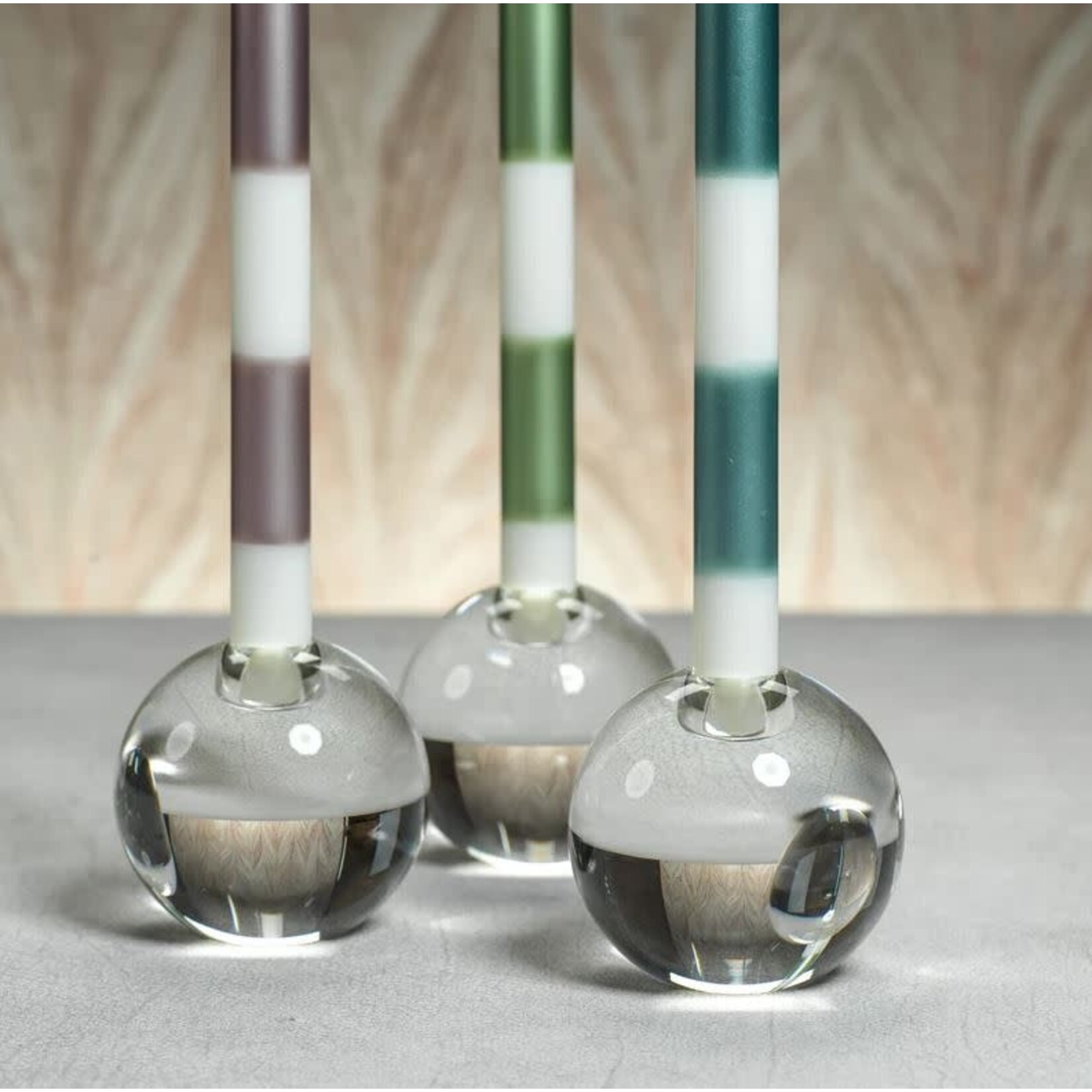 Zodax Crystal Glass Taper Holder