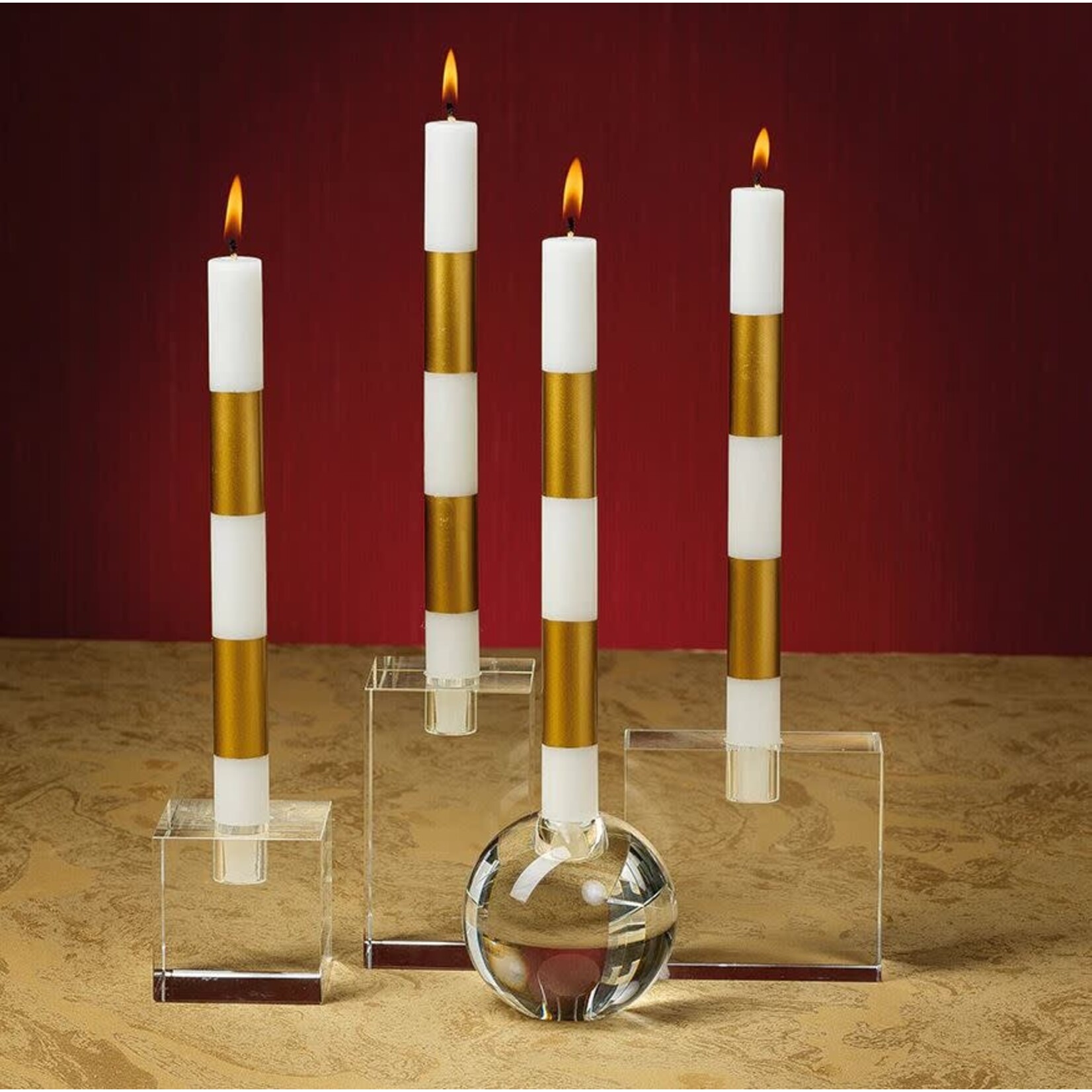 Zodax Crystal Glass Taper Holder