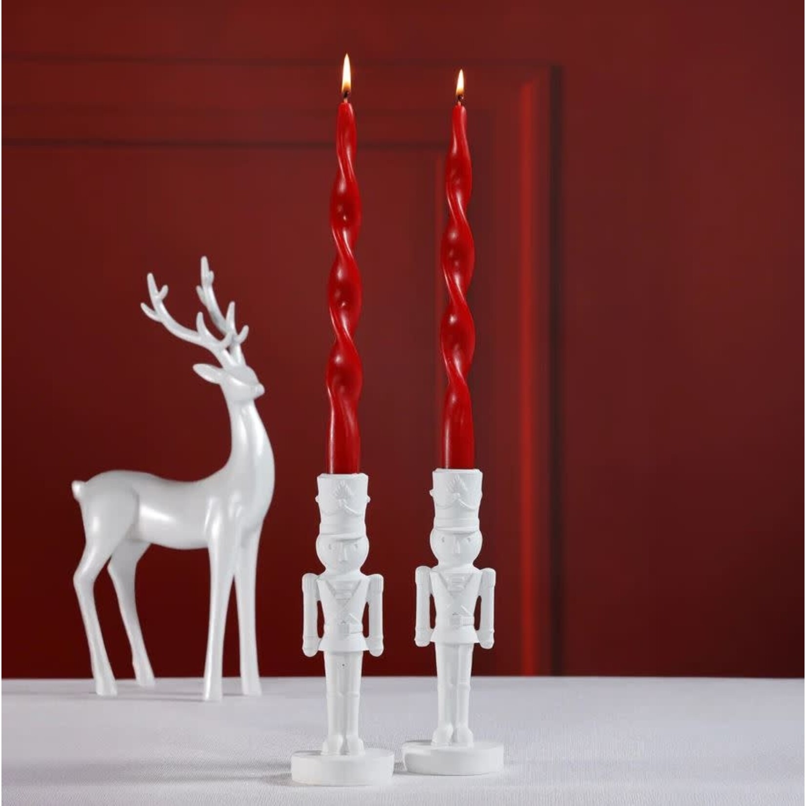 Zodax Lumiere Twist Formal Candles Set of 2