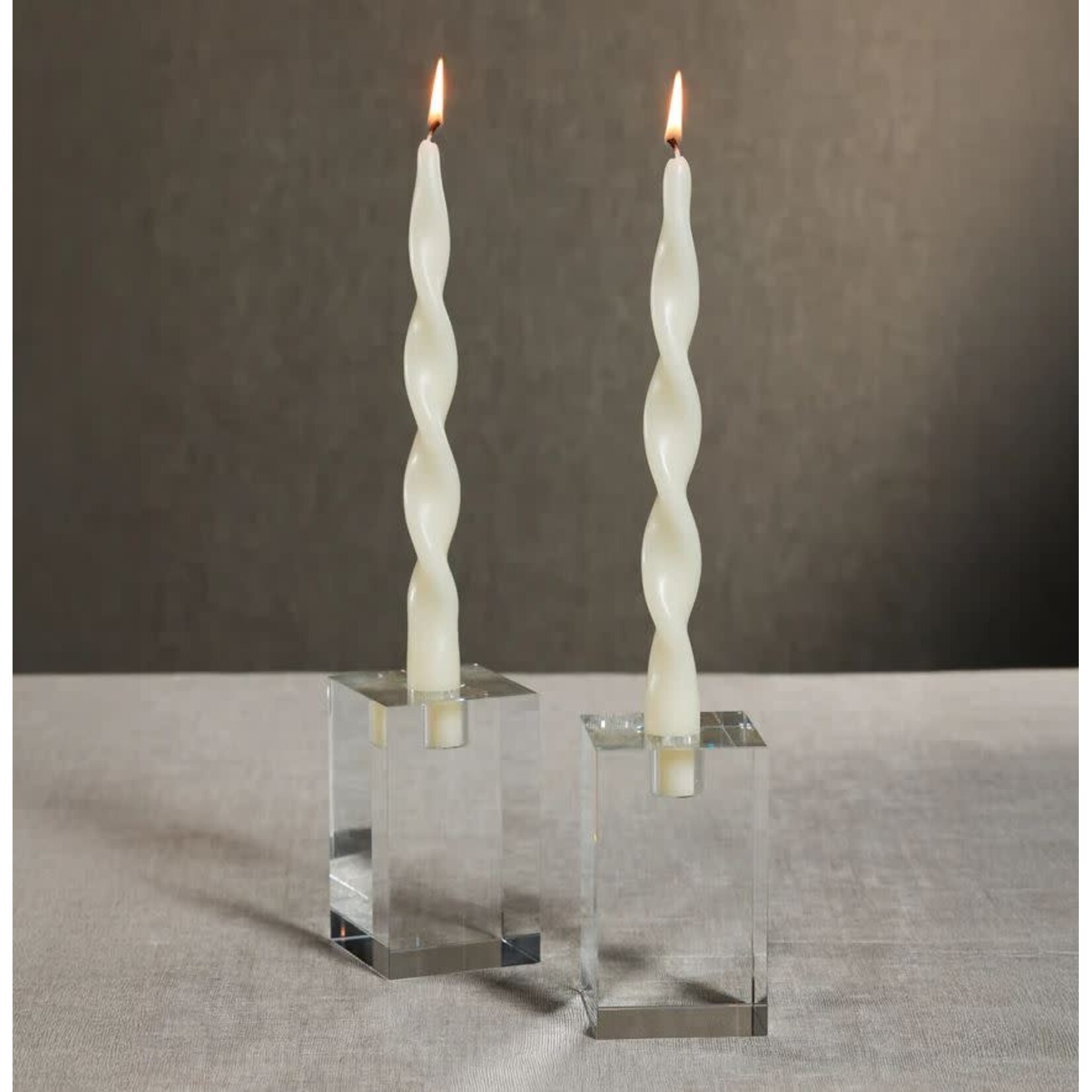 Zodax Lumiere Twist Formal Candles Set of 2