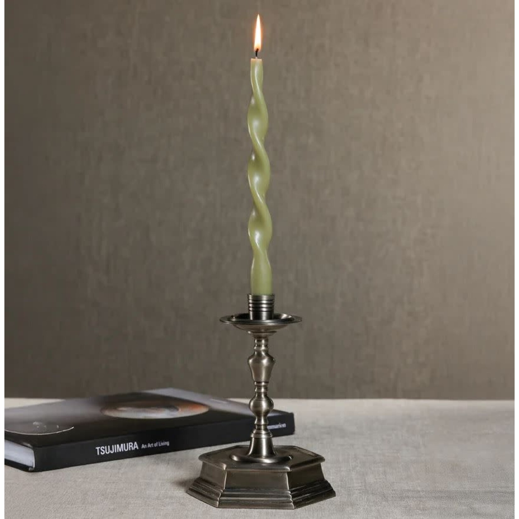 Zodax Lumiere Twist Formal Candles Set of 2