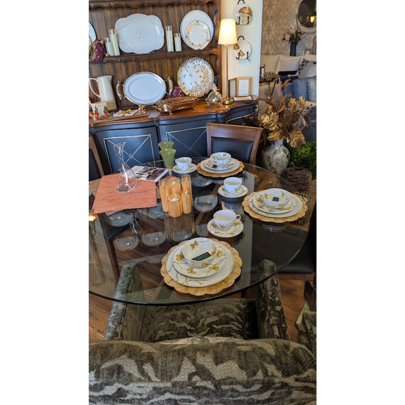 Gabby Royal Arm Chair with Casters Tigress Bark