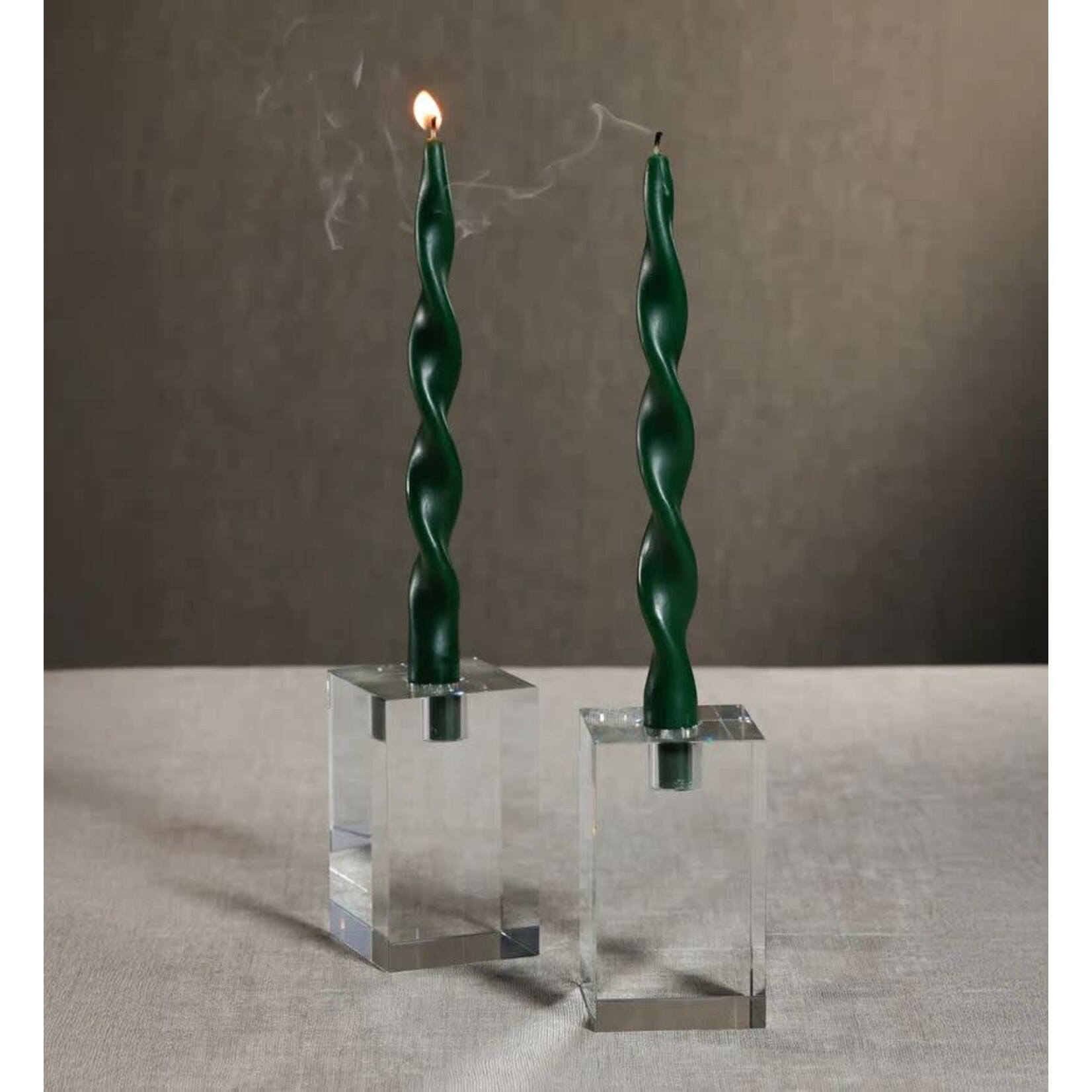 Zodax Lumiere Twist Formal Candles Set of 2
