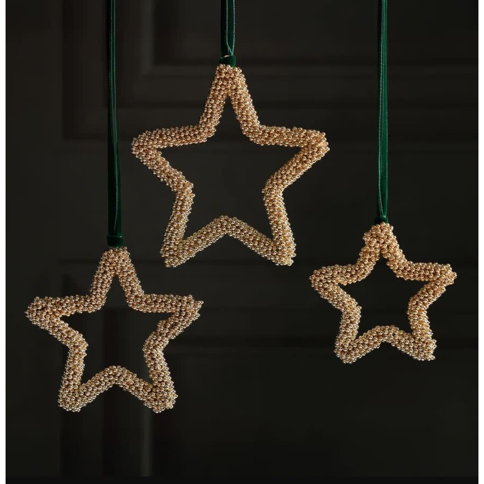 Zodax Golden Pearl Star Ornament 6"