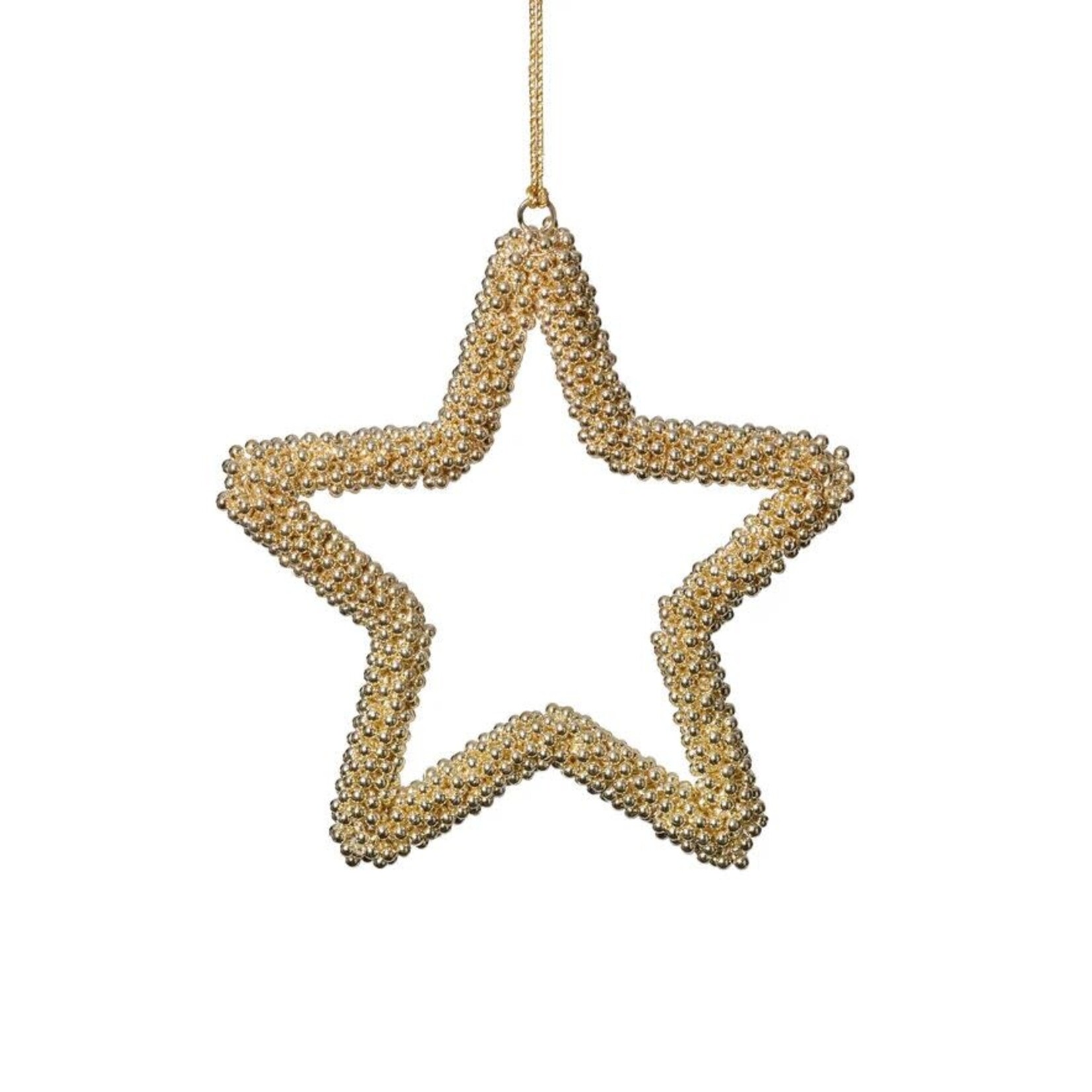 Zodax Golden Pearl Star Ornament 6"