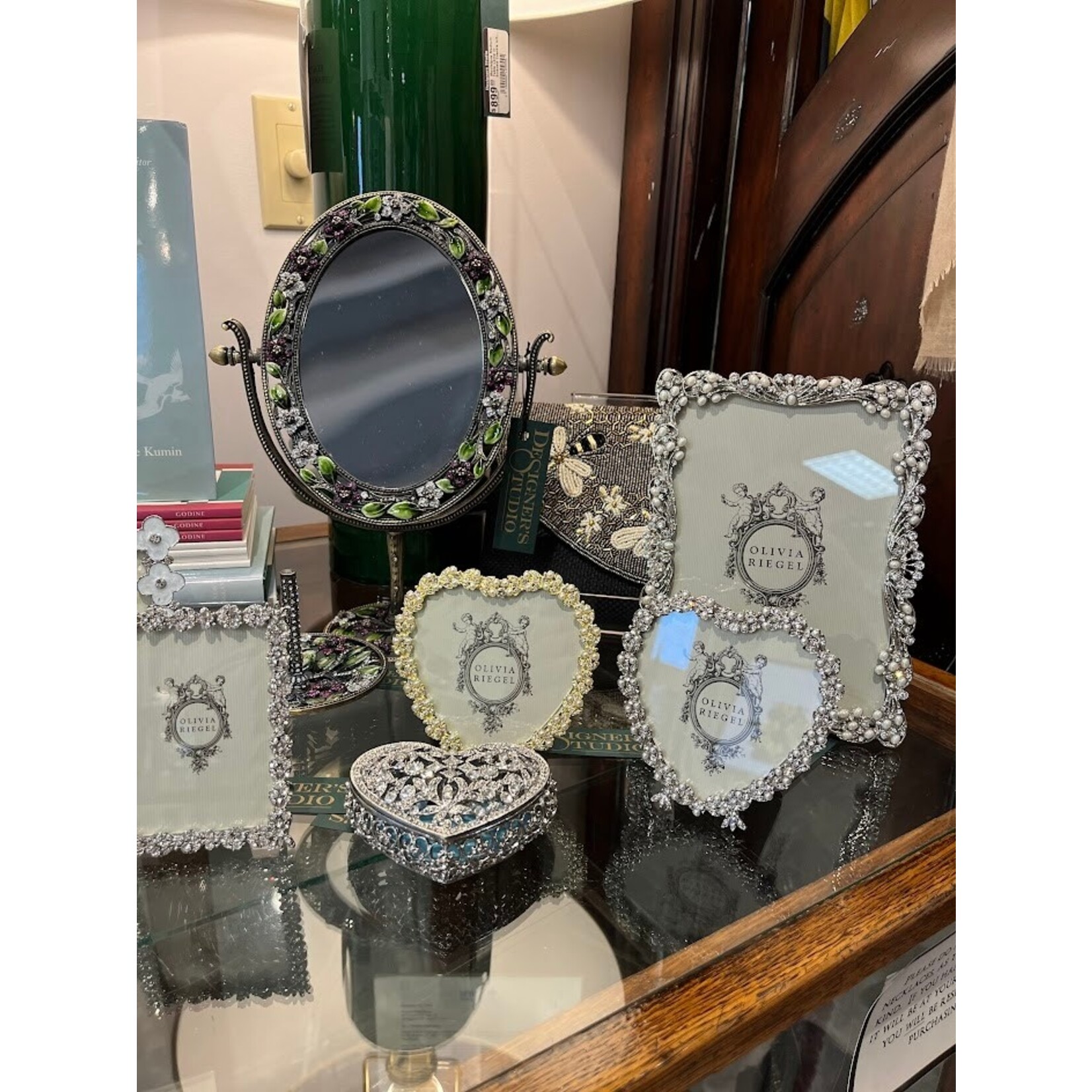 Olivia Riegel Silver Contessa Heart 3.5" Frame