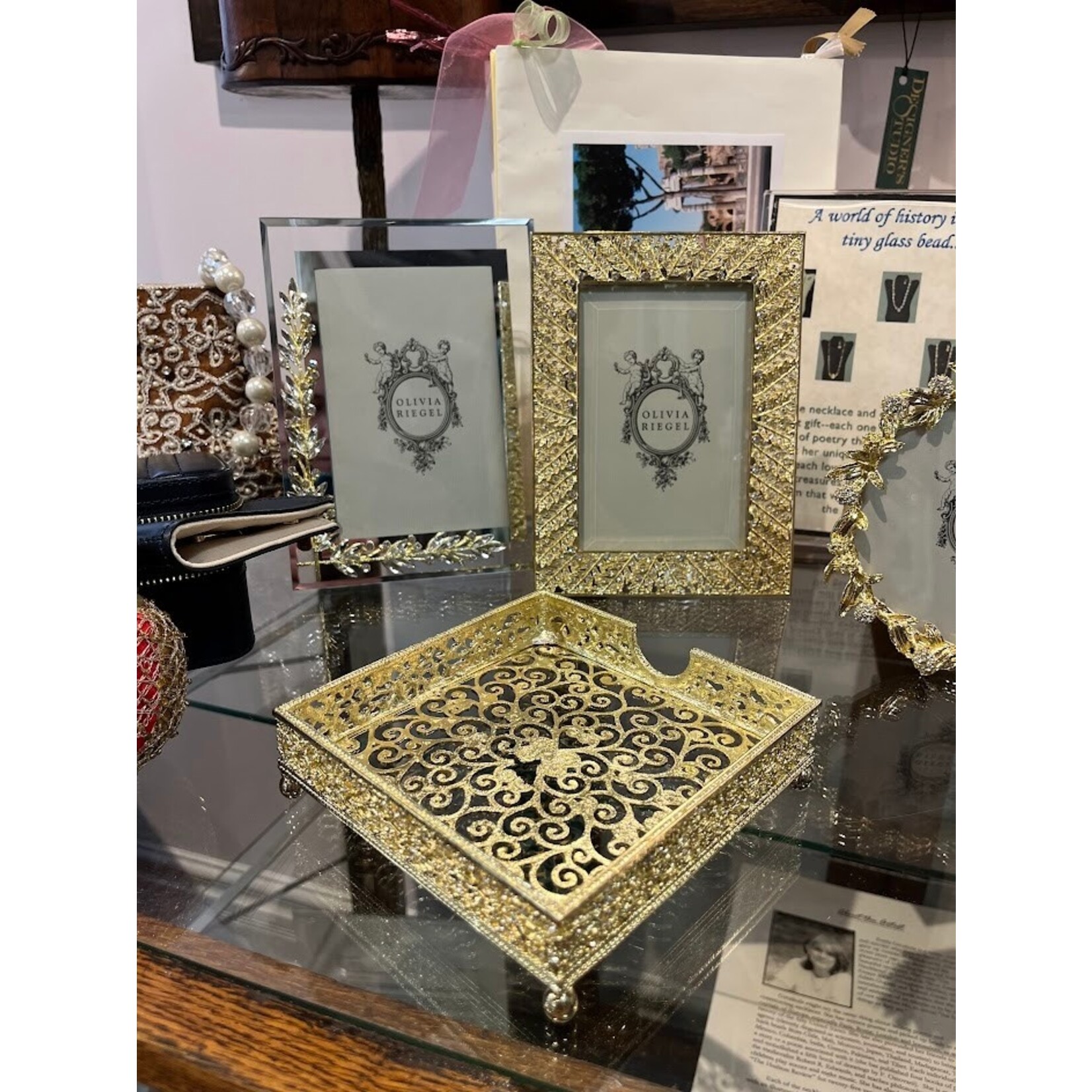Olivia Riegel Gold & Silver Laurel Frame 4x6
