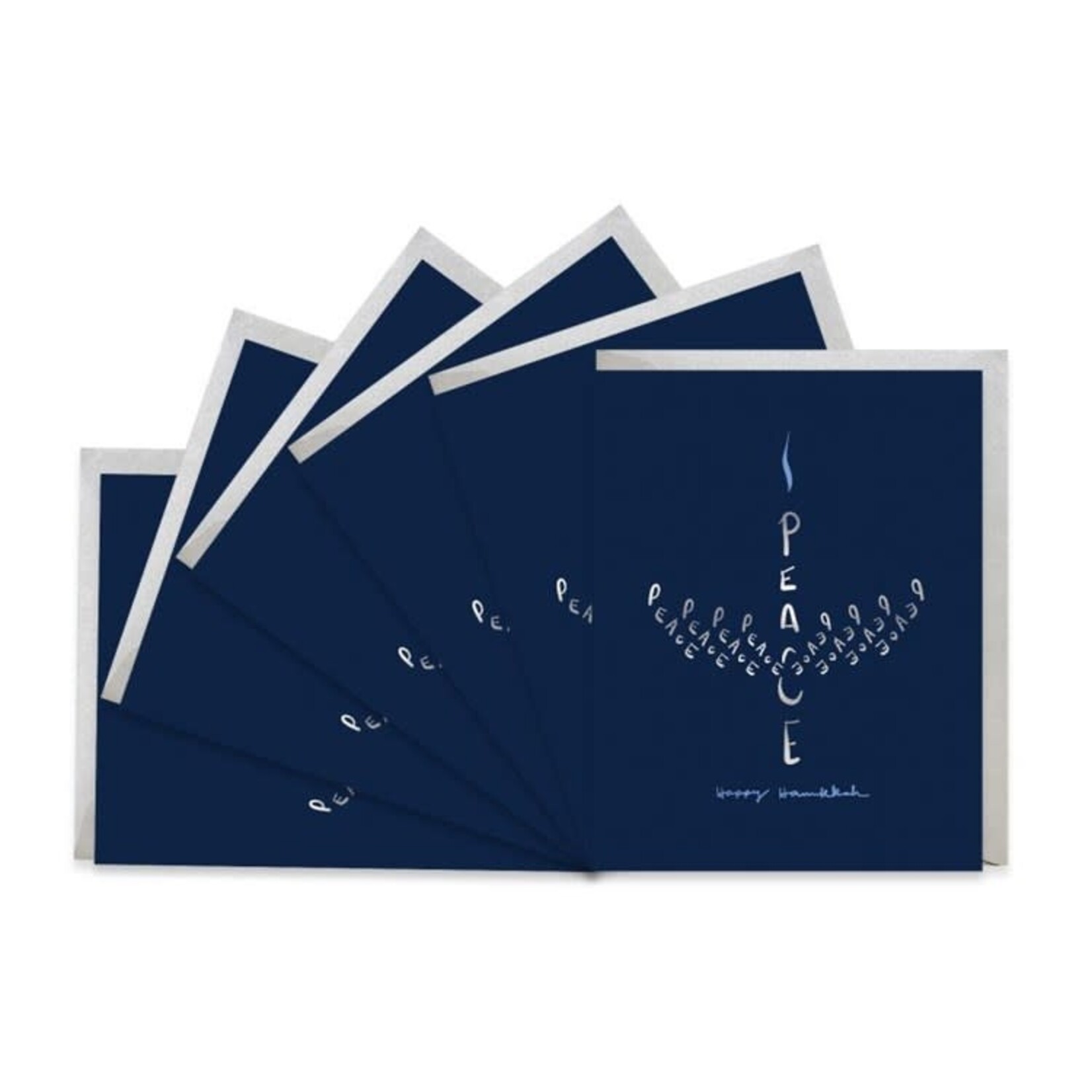 Good JuJu Ink Peace Menorah Greeting Card