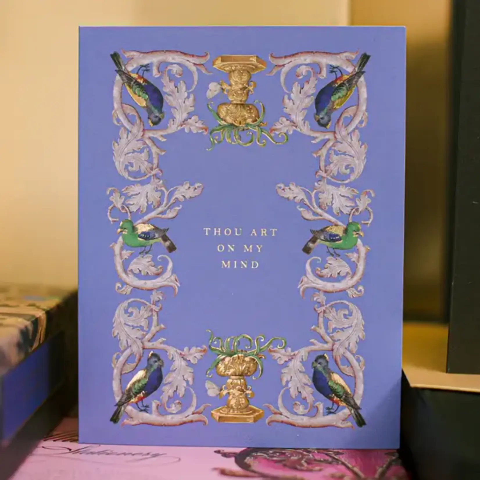 Good JuJu Ink Parrot Flourish Illumination Greeting Card