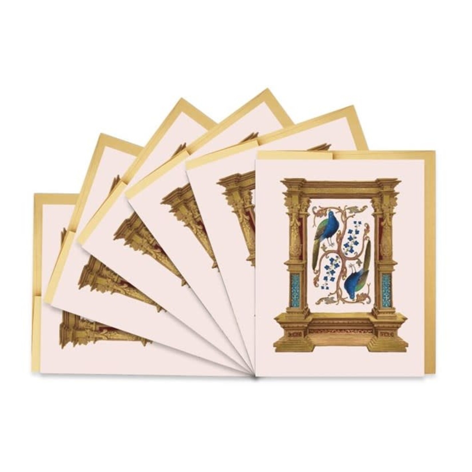 Good JuJu Ink Peacock Frame Illumination Greeting Card