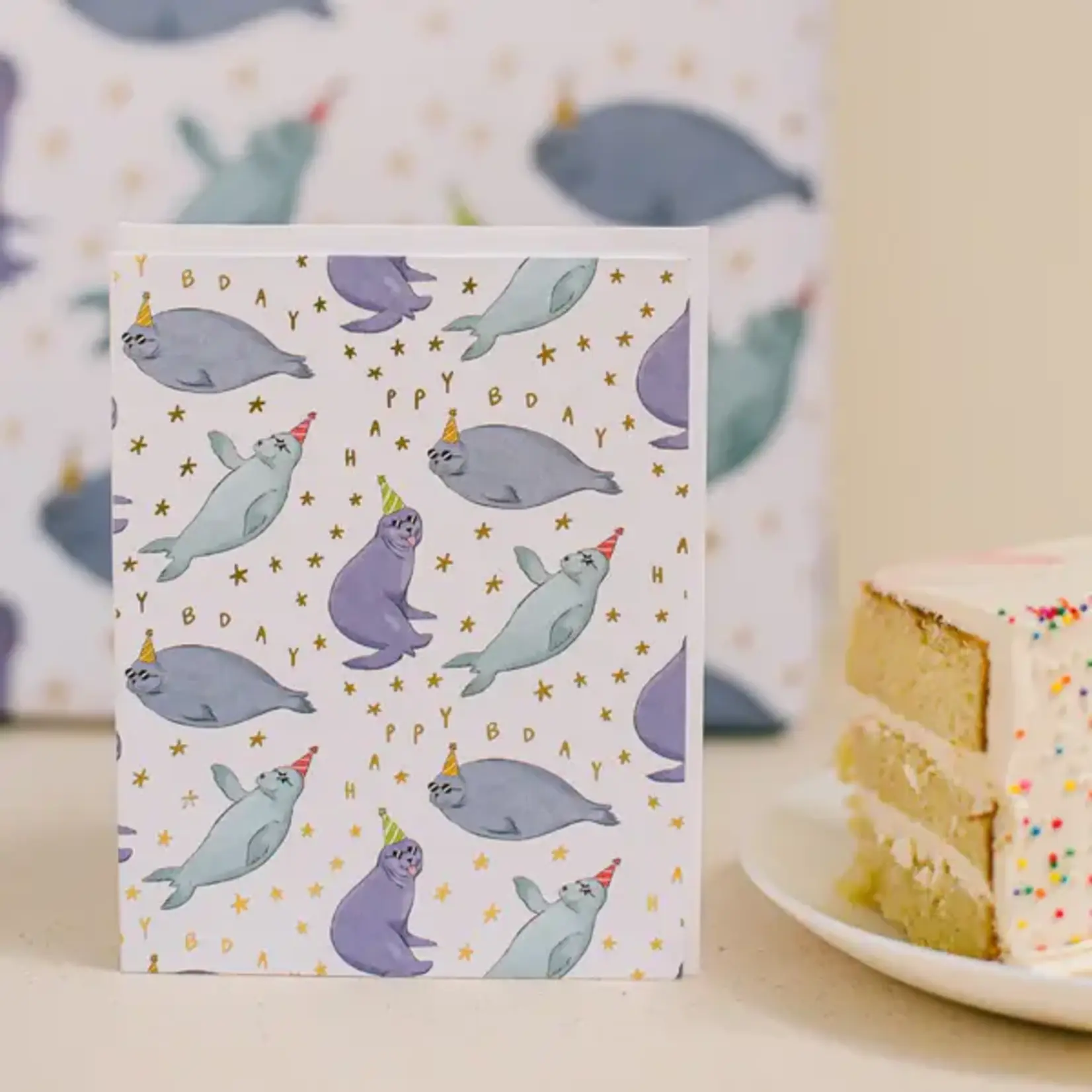 Good JuJu Ink Bday Seals Greeting Card