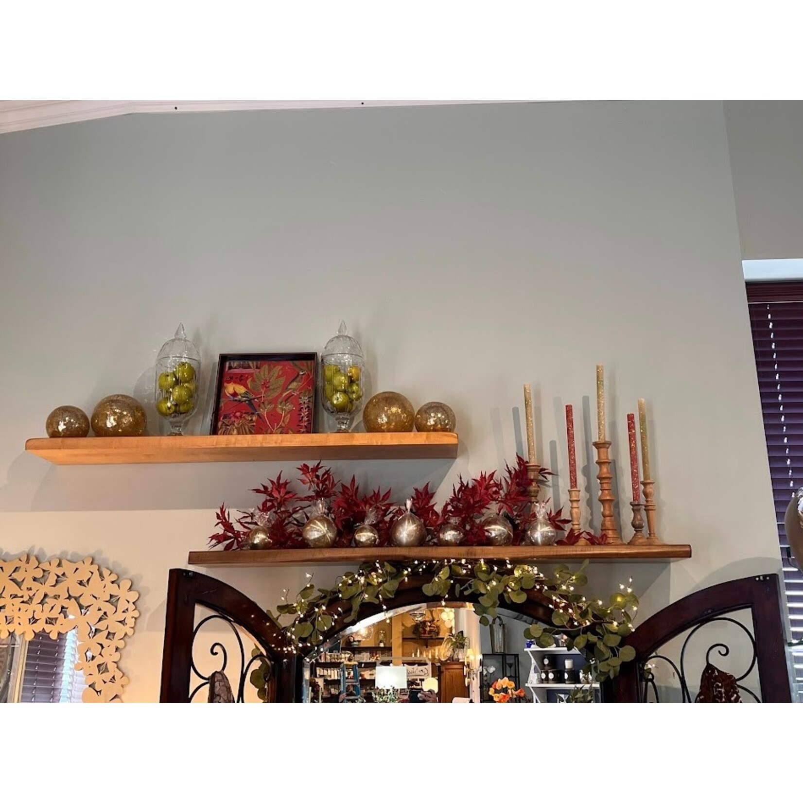 Two's Company Wooden Candlesticks Set of 5
